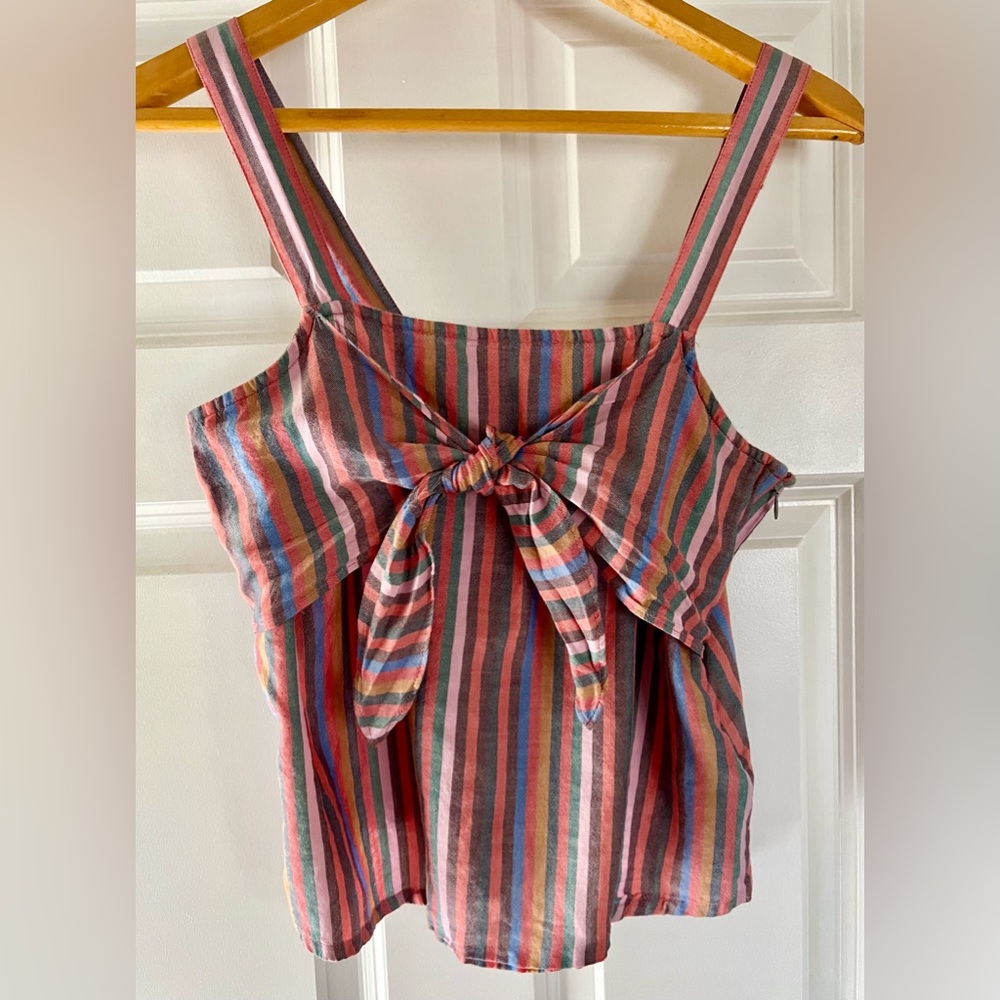 Madewell multicolor stripe sleeveless top